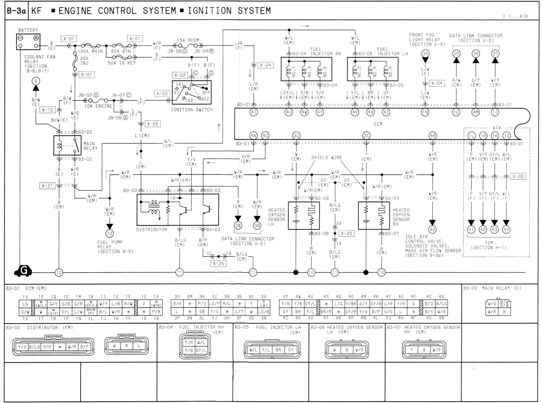 Ford Laser Wiring Harness - I Dont Have The Cyl One Scanned Only The V Ba Engine Wiring Pages - Ford Laser Wiring Harness